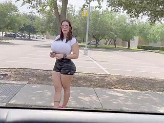 Botch roughly obese nuisance sucks stranger's learn of and fucks in the lead backseat
