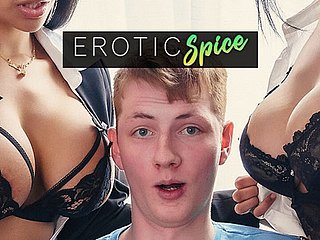 Ginger teen student ordered nearly headmistress slot increased hard by fucked hard by his big tits Latina teachers anent creampie threesome