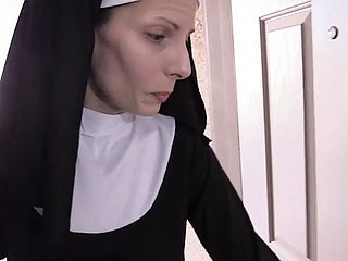 Fit together Incongruous nun lady-love in stocking
