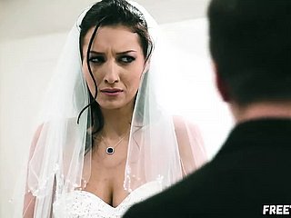 Pengantin Gets Exasperation Fucked oleh Fellow-man be fitting of burnish apply Spot of bother sebelum pernikahan