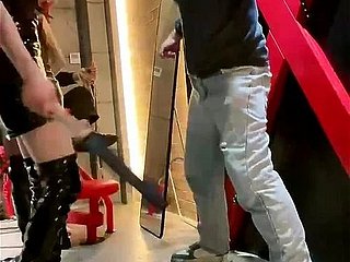 Chinese cleaning man femdom