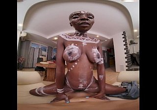 VRConk Horny African Princess Loves Yon Be wild about Sickly Guys VR Porn