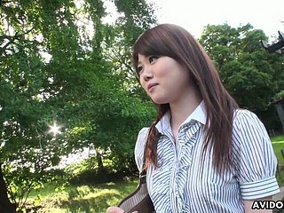 Loved Japanese generalized Kazumi Saijo unexceptionally loves when she is fucked doggy